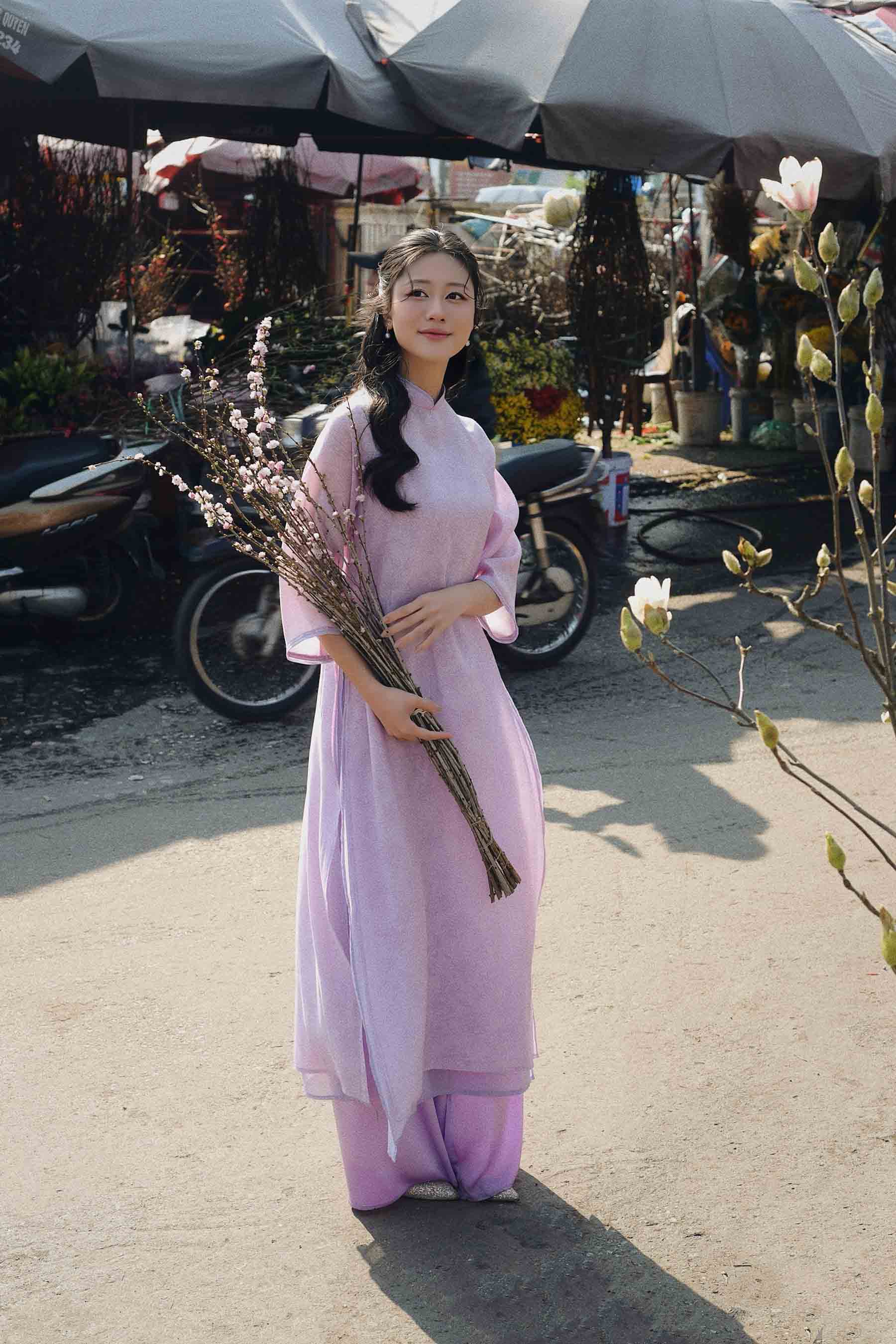 BST Mộc Miên áo dài tím